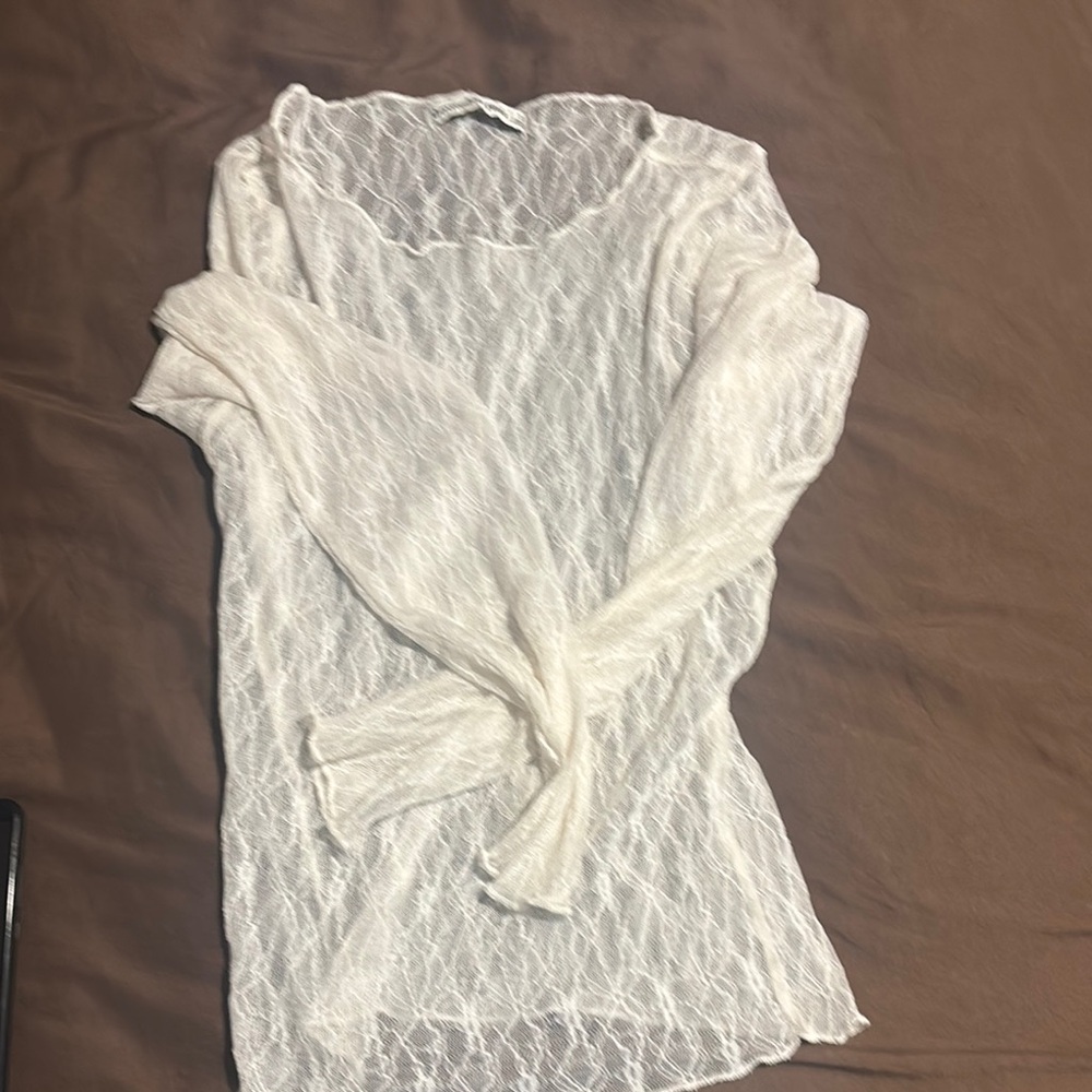 Abercrombie & Fitch White Lace Blouse